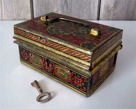 Vintage Money Box With Key 